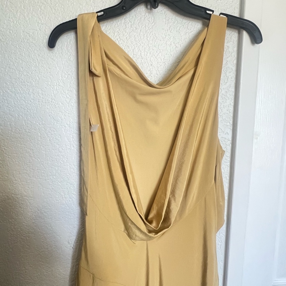 Jewel by Badgley Mischka Harper Boat Neck Draped Gown NWOT - Picture 9 of 14
